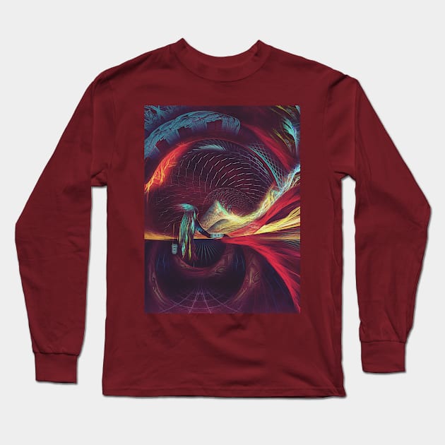 Surreal Reality - Visionary Fractal Manipulation - Manafold Art Long Sleeve T-Shirt by Manafold